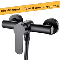 304 สแตนเลสห้องน้ําก๊อกน้ําติดผนัง Triple อ่างก๊อกน้ําร้อนและเย็นวาล์วผสมก๊อกน้ํา G1/2 นิ้ว 2