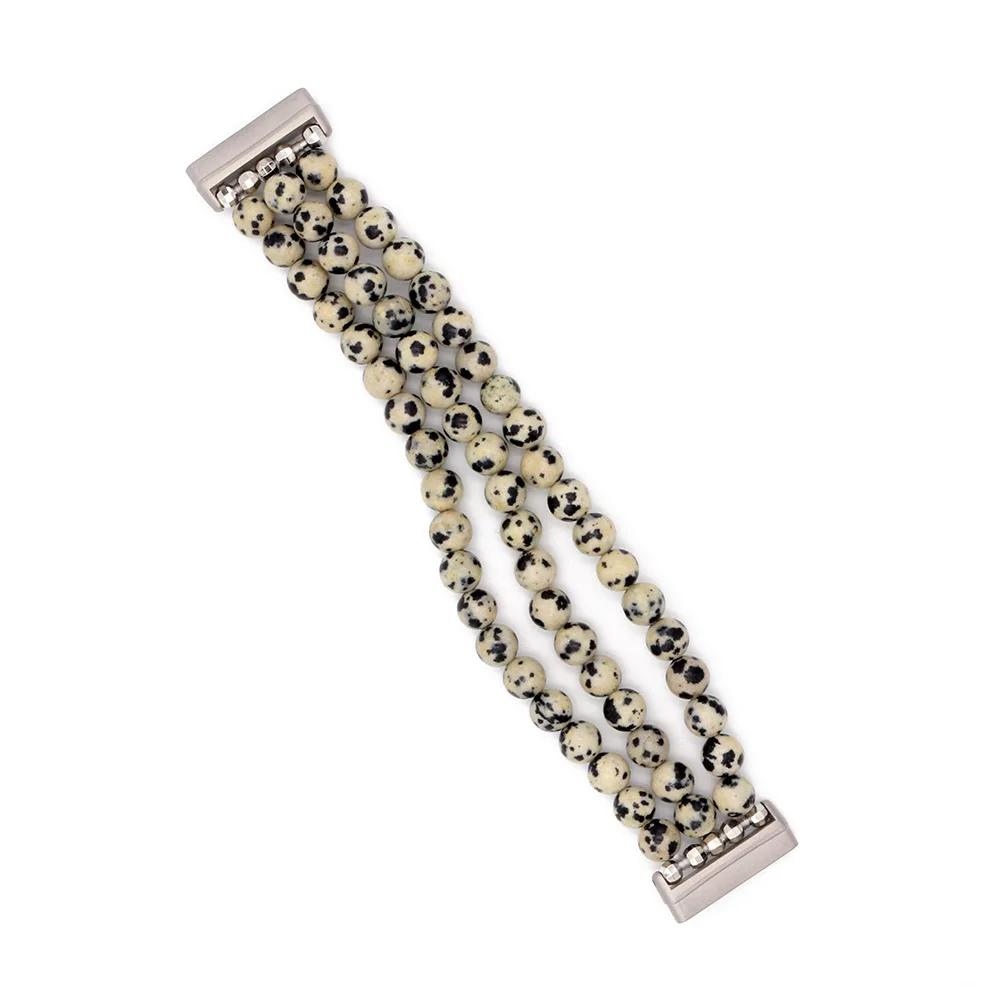 Cinturino Fatto A Mano In Pietra Naturale Per Fitbit Versa 3 E Sense – Bracciale Boho Elegante, Accessorio Artigianale Regolabile Per Donna