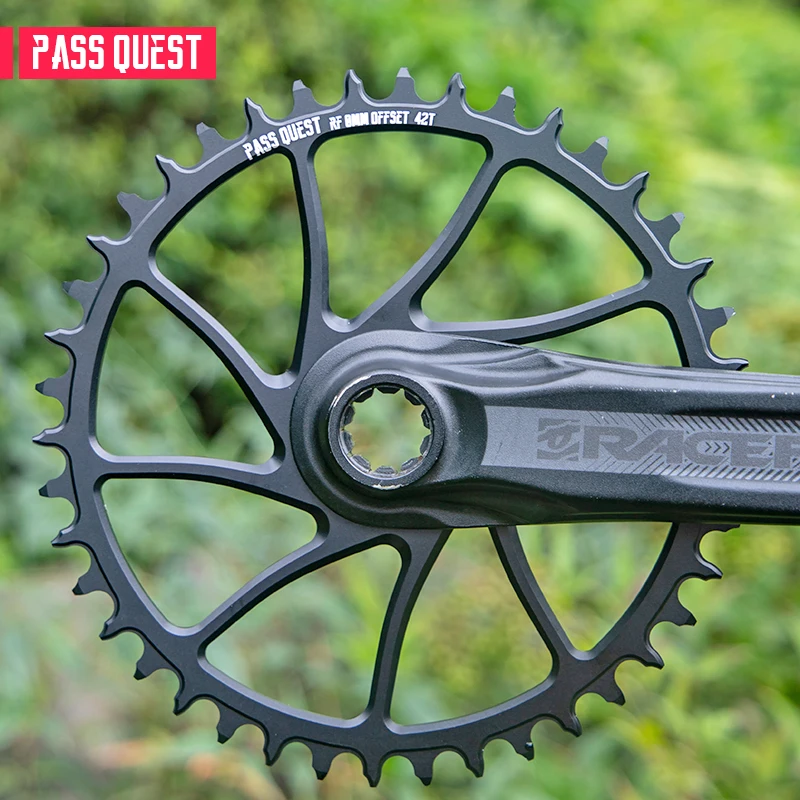 PASS QUEST Bicycle Chainring 0mm Offset Install Directly Chain Wheel