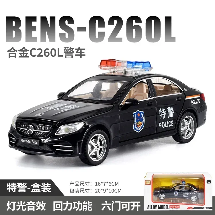 1/18 Anson Mercedes Benz Classe E W210 Polizei + 2 figurines