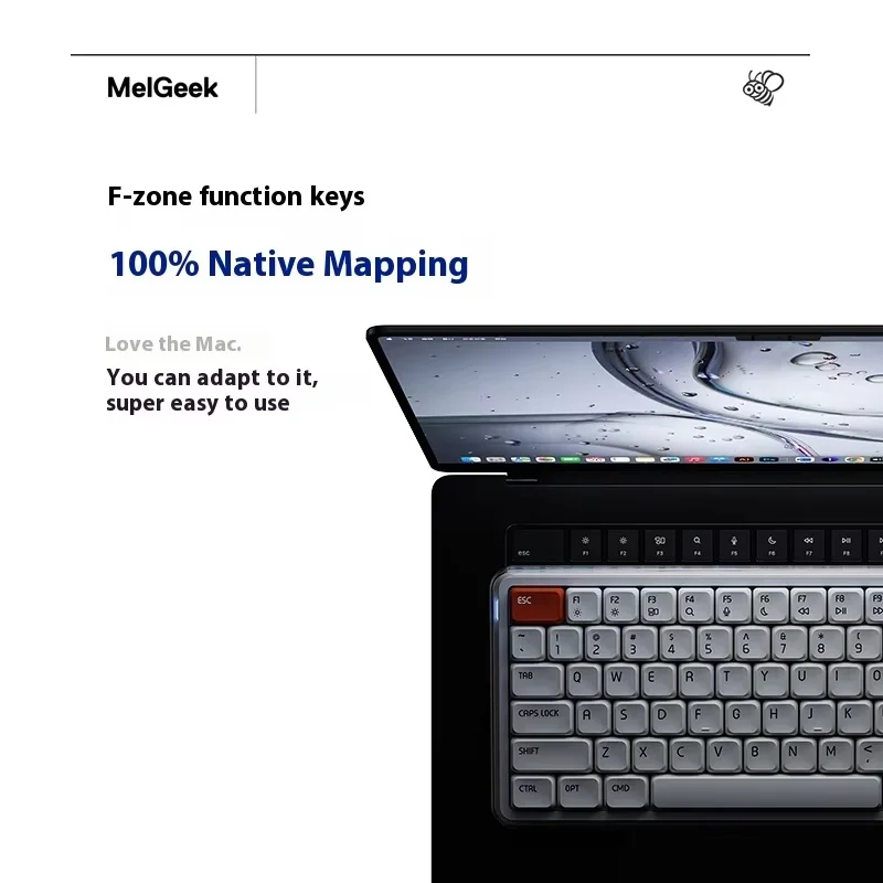 MelGeek O2 メカニカルキーボード ワイヤレス ドワーフスイッチ トライ