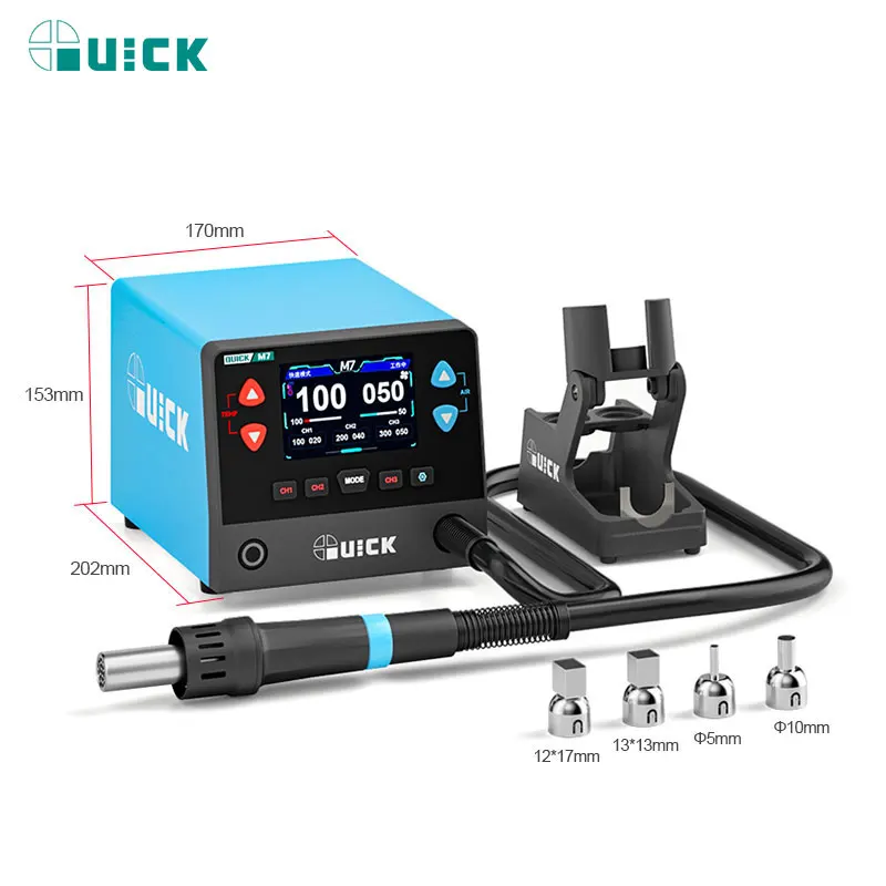 QUICK M7 1000W Intelligent Lead-free Hot Air Desoldering Station 7