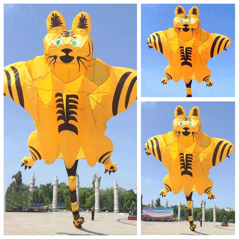 free shipping 12m large tiger kite flying soft kites for adults professional sport toy Eagle kite outdoor toy kite flying adult free shipping 5sqm large quad line power kite for adults kite parafoil board kite surfing giant professional kite kitesurf wind