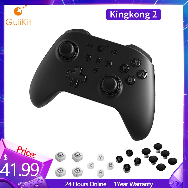 

Геймпад GuliKit KingKong 2 беспроводной, Bluetooth-контроллер, не Дрифтинг, совместим с Nintendo Switch, Windows, Android, iOS, NS08