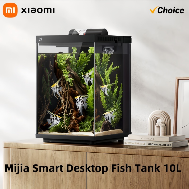 Xiaomi Mijia Smart Desktop Fish Tank 10L Remote Feeding Via APP Professional Filtration System Work With Mi Home