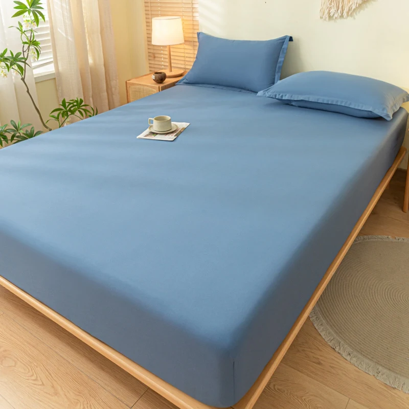 Luxurious Soft Cotton Fitted Bed Sheet with Elastic Band - Premium Mattress Cover