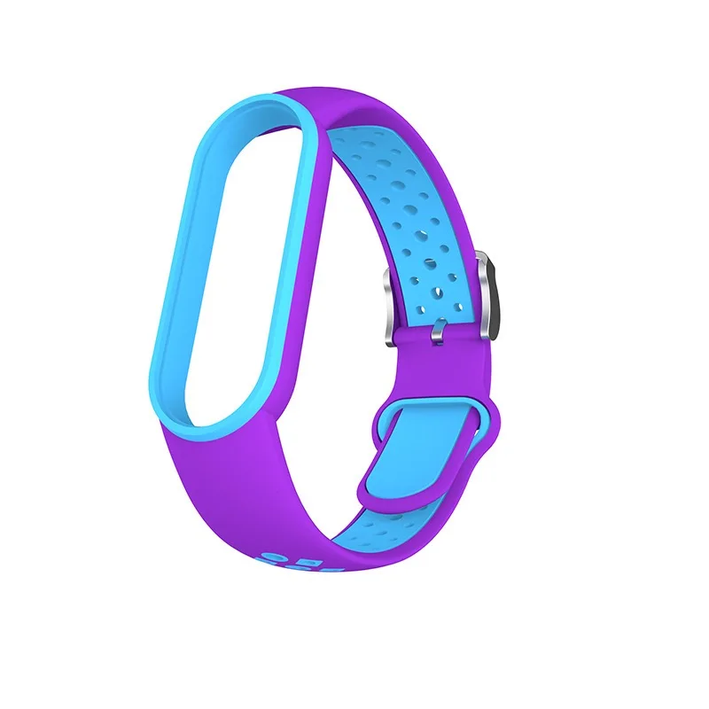Dual-Color Silicone Replacement Wristband Bracelet for Xiaomi Smart Band Series