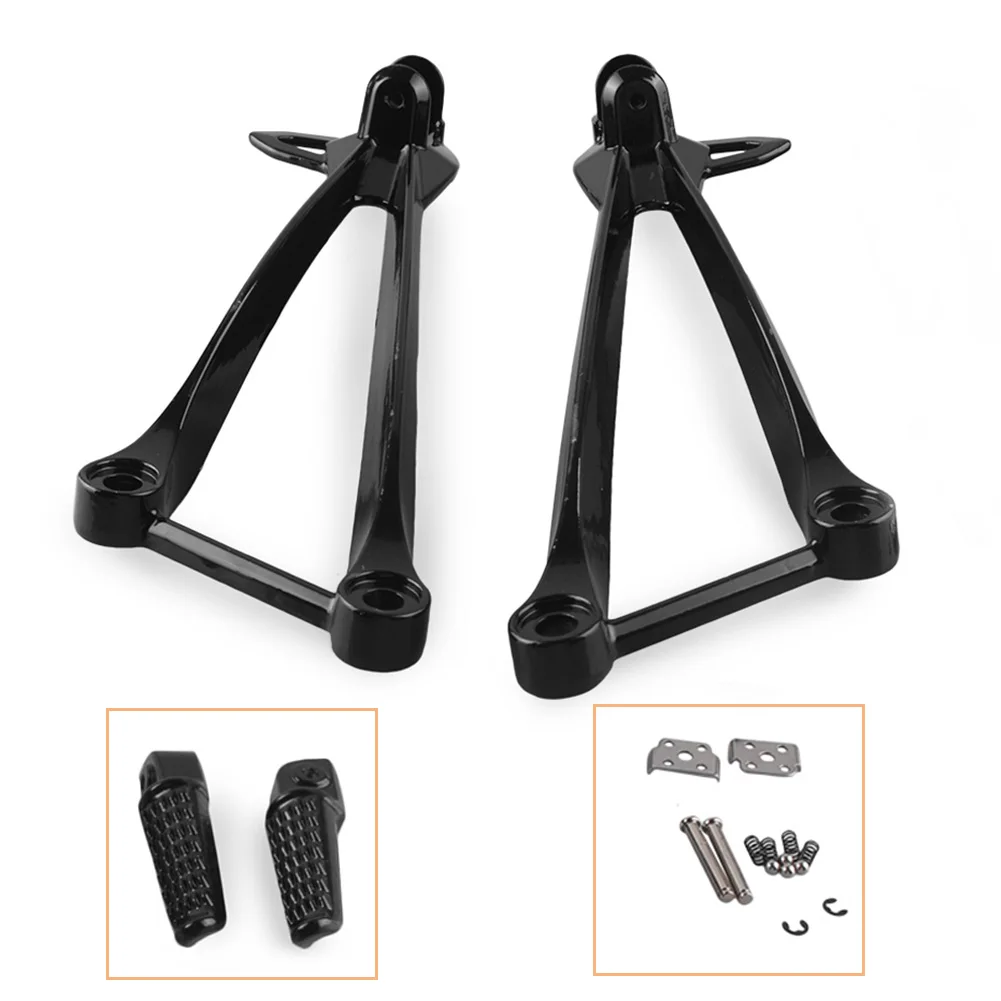 

Motorcycle Rear Passenger Foot Pegs Footrest Brackets for KAWASAKI ZX10R 2008-2010 & ZX6R 2009-2011 Aluminum Alloy