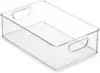Refrigerator Organizer Bins - Plastic Pantry Organization and Storage Baskets - Stackable Food Fridge Organizers 6