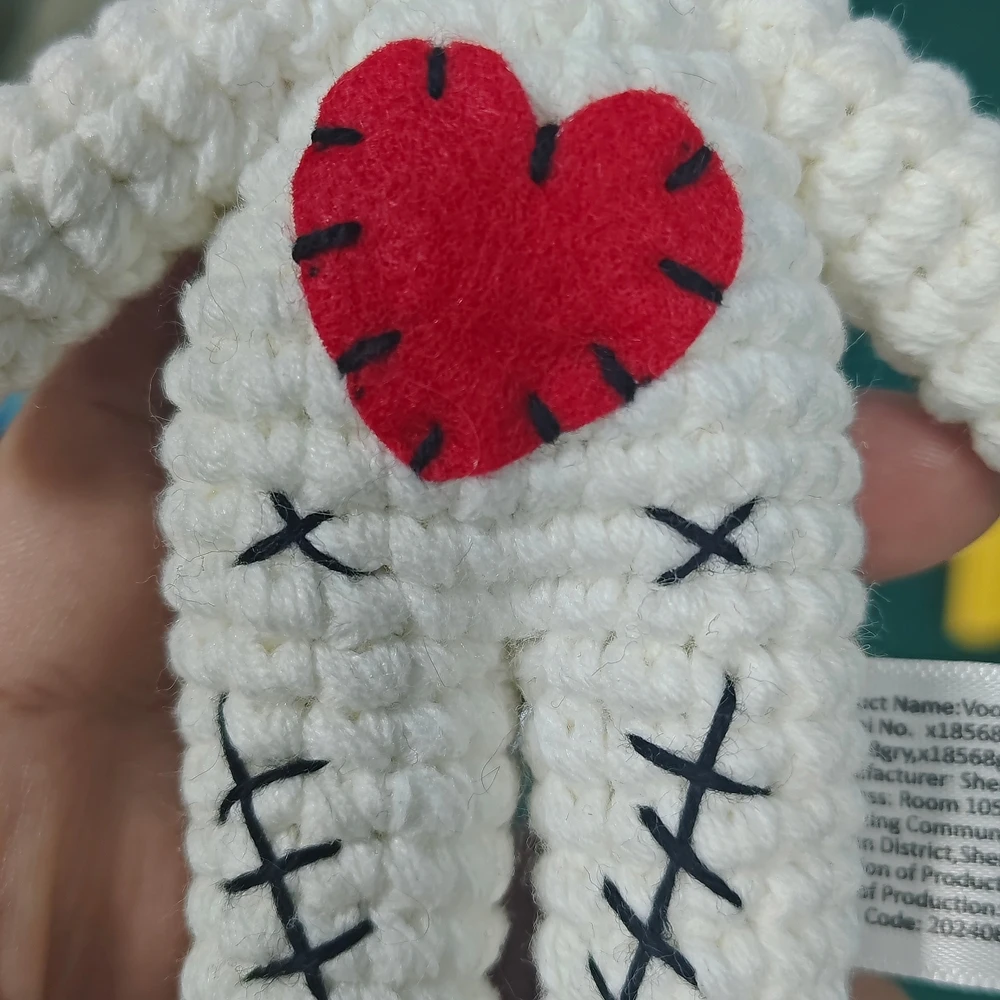 10 Stück Handgefertigte Voodoo-Puppe Gehäkelte Plüsch-Horror-Geisterfigur Stressabbau-Garnpuppe Halloween-Party-Dekorationen Scherzgeschenk – Detail 6