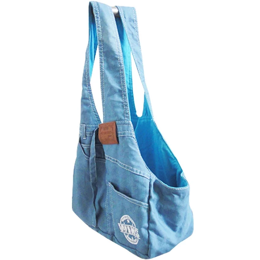 Denim Pet Sling Carrier Small Dogs Cat Carrier Tote Shoulder Sling Bags Single-Shoulder Backpack Holder pet carrier bag pet carrying bag pet backpack