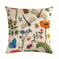 Outdoor Patio Throw Pillow Covers Summer Spring Garden Flowers Farmhouse Décor Outside Furniture Swing  Decorative Cushion Cases 4