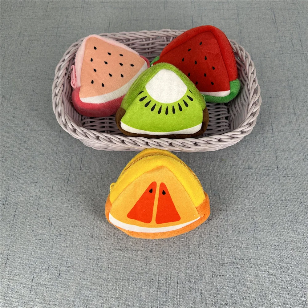 30개 동전 지갑 가방 플러시 장난감 9*7CM 혼합 색상 플러시 동전 가방