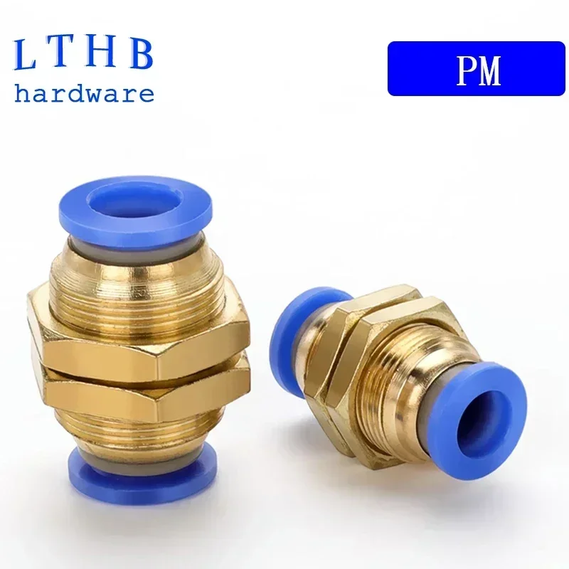 PATIKIL Raccordi Push To Connect 1/4 X 1/8 Pollici, 5Pz Raccordi Plastica Per Tubo Aria, Connettori Pneumatici A Sgancio Rapido, Raccordo Dritto A Due Vie Per Tubo, Blu - Foto 4