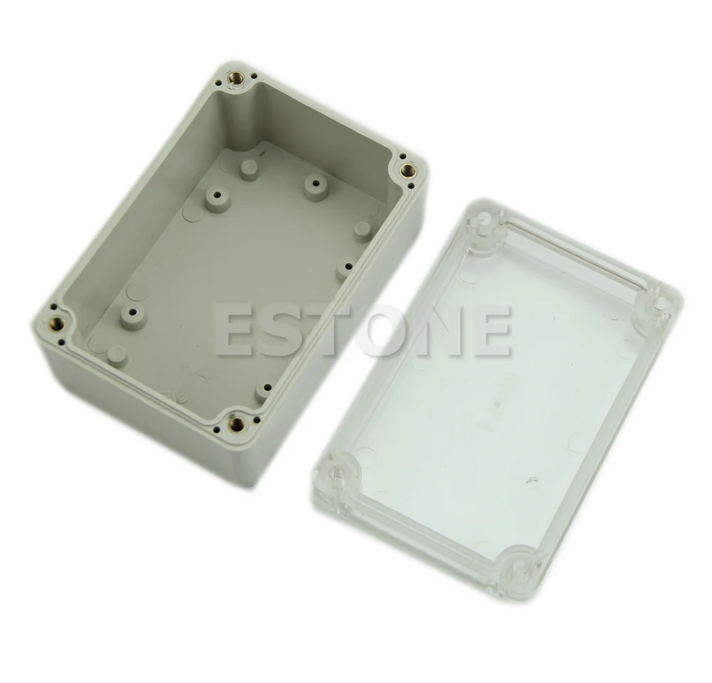 

Junction Box Power Enclosure Box DIY Rectangle Electrical Box with Clear Cover