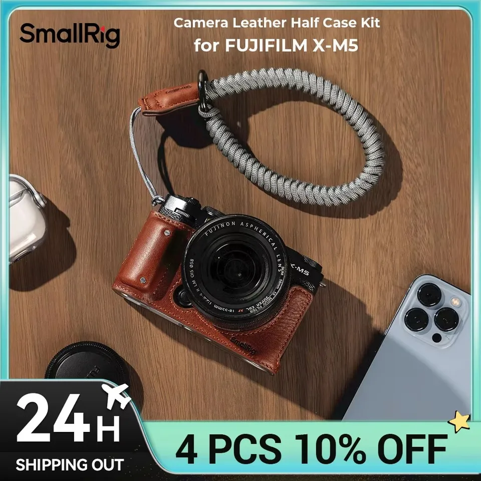 Smallrig Camera Leather Half Case Kit for FUJIFILM X-M5 Universal