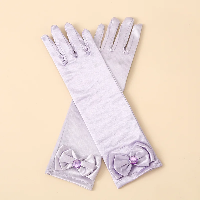 Children Princess Long Gloves Girl Birthday Party Wedding flowers girls Gloves Latin jazz ballet dance Accessories