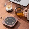 19W Cup Heater Mug Warmer 55°C Hot Tea Makers Warmer Coaster Cup Heaters Coffee Milk Tea Heating Pad 220V For Gift 6