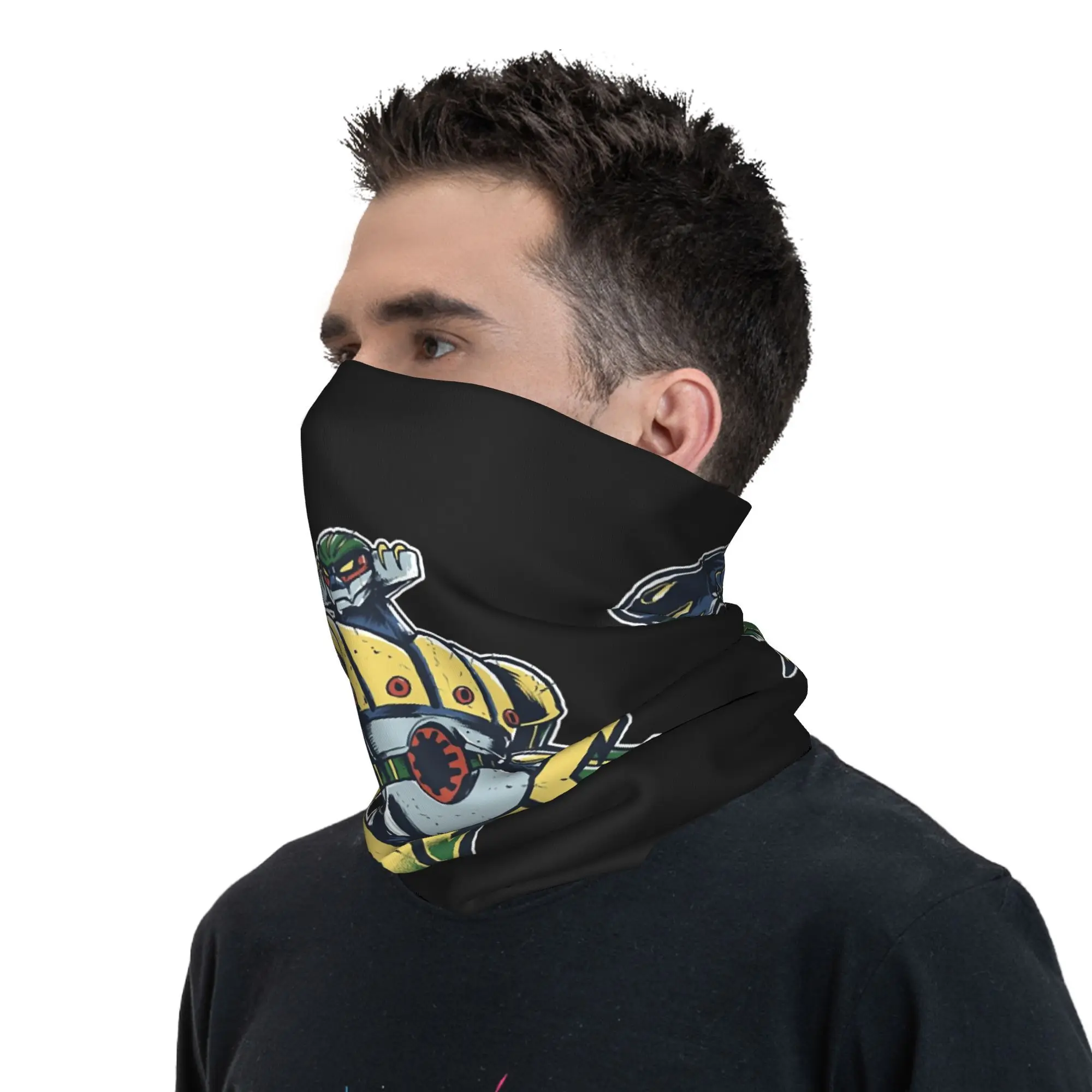 Mazingers Z Infinity Bandana Neck Gaiter Windproof Face Scarf Cover Women Men Headband Tube Balaclava