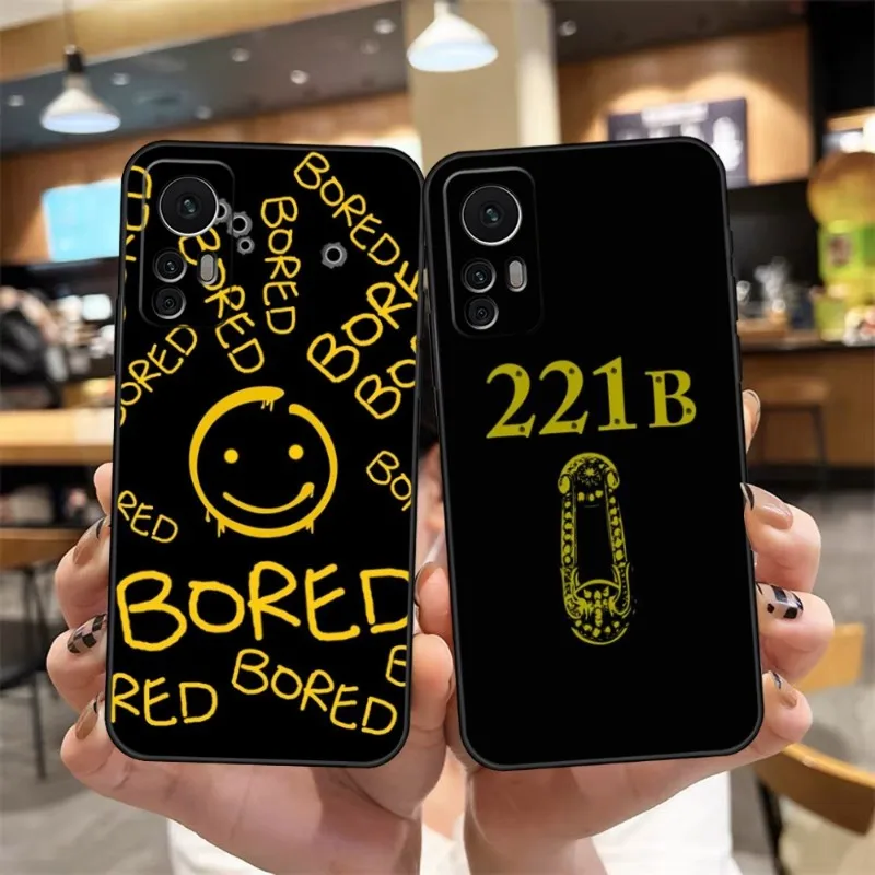 

221b-Sherlock-Holmes-TV Phone Case For Xiaomi 11 11T 11X 11i 12 12X 10T 10TPro 10S 10Pro Pro Lite Ulltra MIX4 CIVI Funda Cover