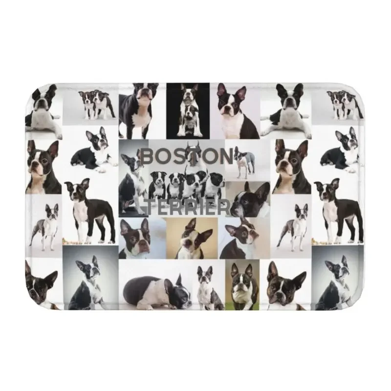 

Забавный входной коврик для входной двери Boston Terrier с рисунком собаки