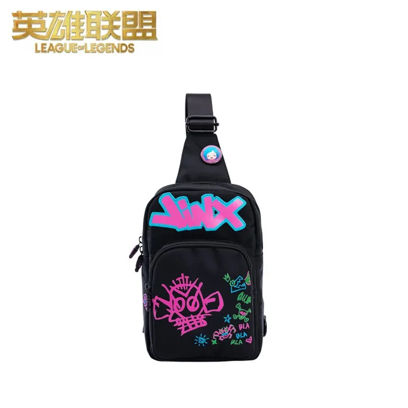 arcane-jinx-graffiti-chest-bag-bolsa-de-viagem-mochila-mochila-escolar-meninos-e-meninas-lol-moda