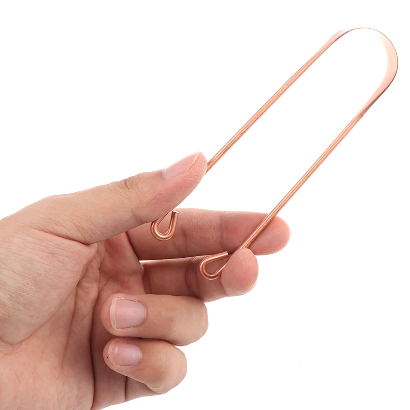 

1 Pc Copper Tongue Scraper Men Women Toothbrush Dental Oral Care Hygiene Health Care Tool Cleaner Scraper