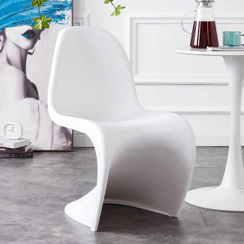 Chaises de salle à manger portables en plastique, protection du sol,  Support confortable, fournitures d'intérieur de styliste - AliExpress