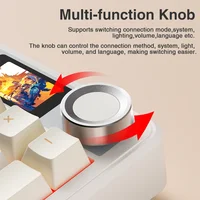 AULA F108pro Wireless Bluetooth Keyboard Macro Gaming keyboard Gasket Hot-swap Full Size Keyboard with TFT Smart Display - Image 3