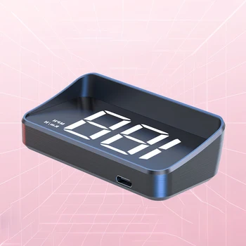 Tachimetro per auto HUD GPS Head Up Display Misuratore di velocità digitale Proiettore per parabrezza per veicoli Camion Accessori elettronici per auto