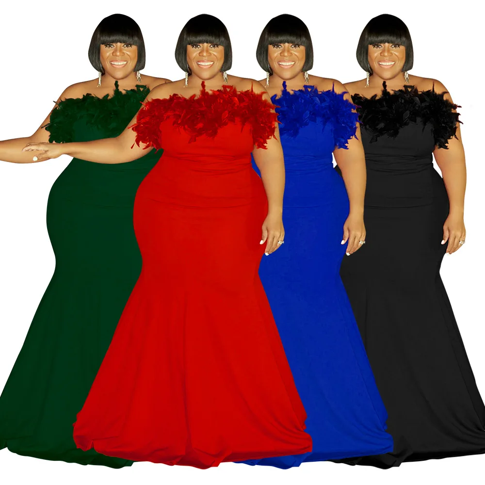 Plus Size Women Party Dresses Turkey Club Evening Dress Female Christmas Casual Outfit 2023 Spring Fashion Elegant Bodycon Gowns