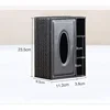 Tissue Box Napkin Holder High Quality Leather Tissue Box Cover Remote Control Cosmetic Stationery Storage Box Home Decoration 5