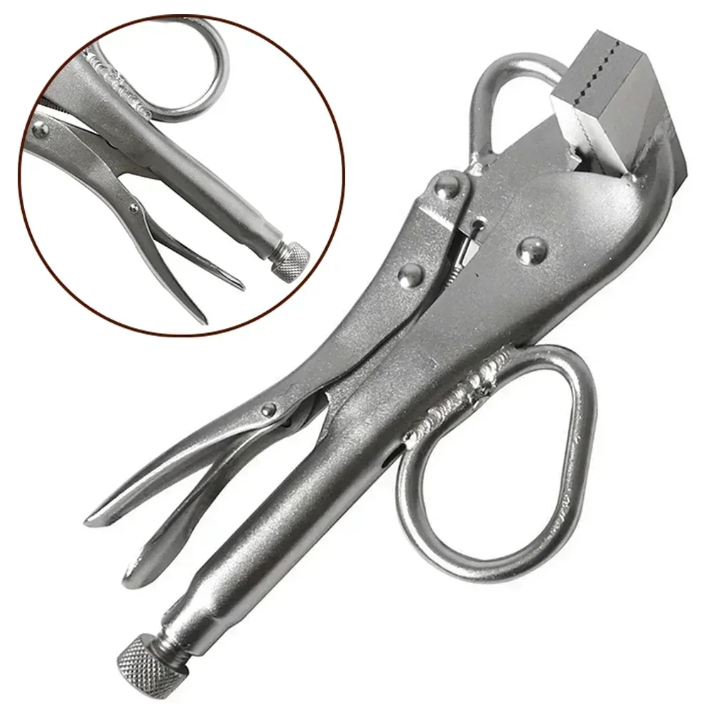 Carbon Steel Ultra Wide Steel Vise Flat Lock Plate Metal Clamp Duckbill Clamp Fixing Long Lasting Plier Package Content