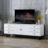 TV Stand for 50+ Inch TV, Modern Living Room Entertainment Center with Storage Cabinets,TV Table, Media Console with Ajustable 1