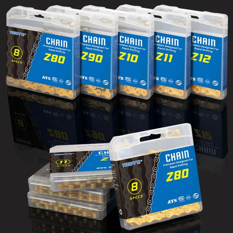 Bicycle Chain 6 7 8 9 10 11 12 Speed MTB Road Bike Chain Single Speed Electroplated Golden Bicycle Chains Cycling Parts