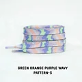 Green orange violet
