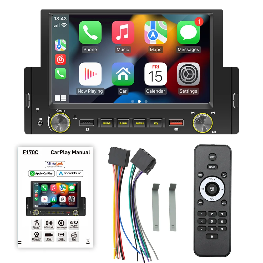 Autoradio 1 Din convertible 2 Din