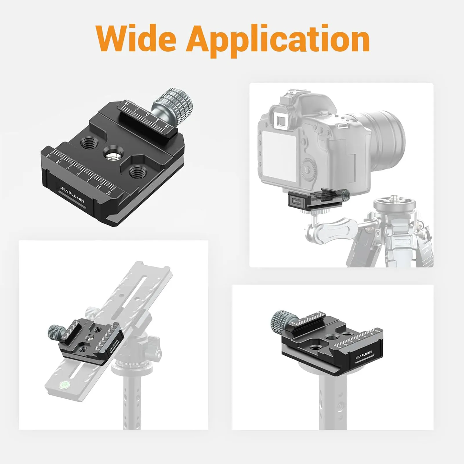 Camera Clamp Universal Aluminium Arca Swiss Type Quick Release Plate for DJI Ronin S Tripod Ball Head Camera Monitors