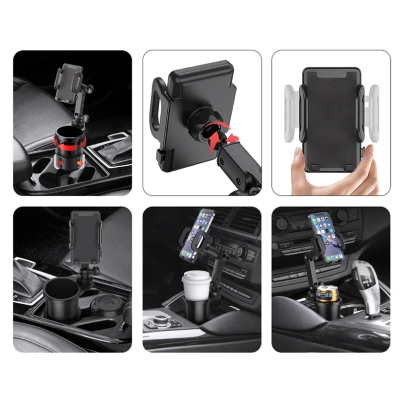 Tasse Halter Expander für Auto, Auto Cup Halter Telefon Mount  Multifunktionale Auto Drink Halter Handy Halter