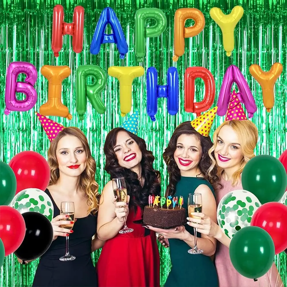 Metallic Streamers 3Pcs Aluminum Foil Fringe Curtain 3Pcs, Backdrop Metallic Streamers Gold Foil Fringe Curtains for Birthday,Christmas,Graduation,Bachelorette Party Streamers Decor 51