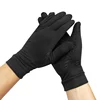 Arthritis Compression Gloves Full Finger Black Mittens Relieve Arthritis Copper Polyester Fiber Comfortable S-XL Anti-Slip Glue 1