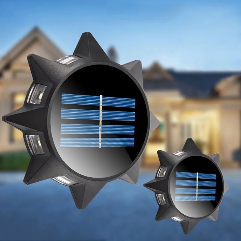 

Octagonal Solar Led Wall Lamp Waterproof Outdoor Garden Countyard Aisle Street Gate Landscape Decoration Solar Wall Lamp
