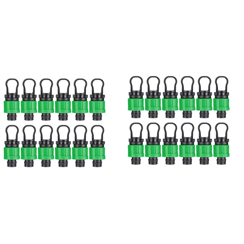 

2X фонарь с концевой заглушкой 1/2 дюйма, фитинг с заглушкой, для капельной ленты 16 мм, трубка, система разбрызгивания