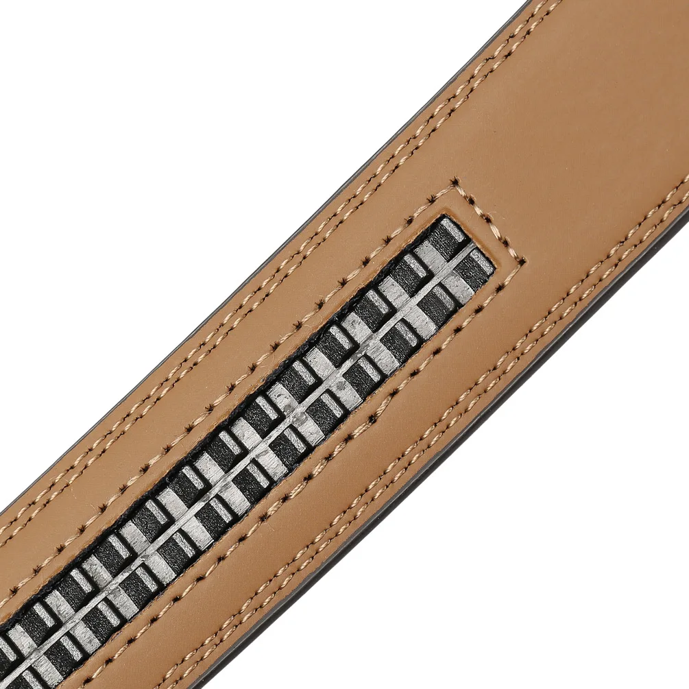 30mm 31mm Width Belt No Buckle For Men Black Coffee Men's Business Cow Leather Ratchet Belts Strap Without Buckles