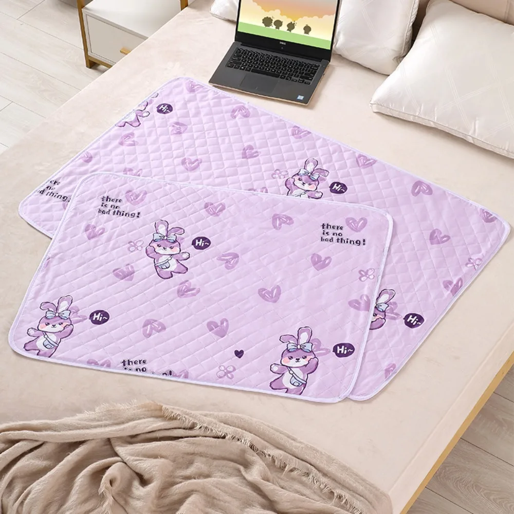 Waterproof Washable Mattress Urine Mat for Baby Toddlers Cute Cartoon Bed Protector Diaper Bedding Urine Pads Cloth Breathable