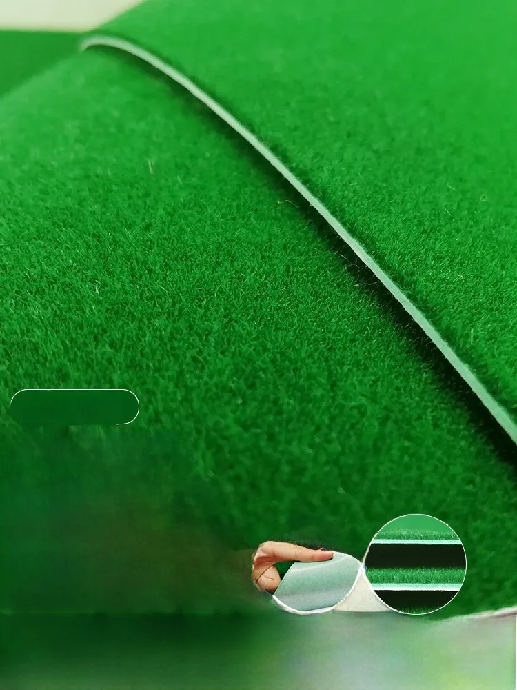 Thiened Velvet Table Mat for Mahjong hine Home Use Self Adhesive Noise Reduction Square Desktop Cloth for Leisure Places