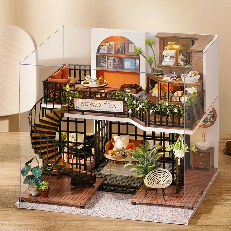 

3D Three-Dimensional Puzzle Model High Difficulty Adult Assembled House Villa DIY Handmade Children's Toy Puzzle