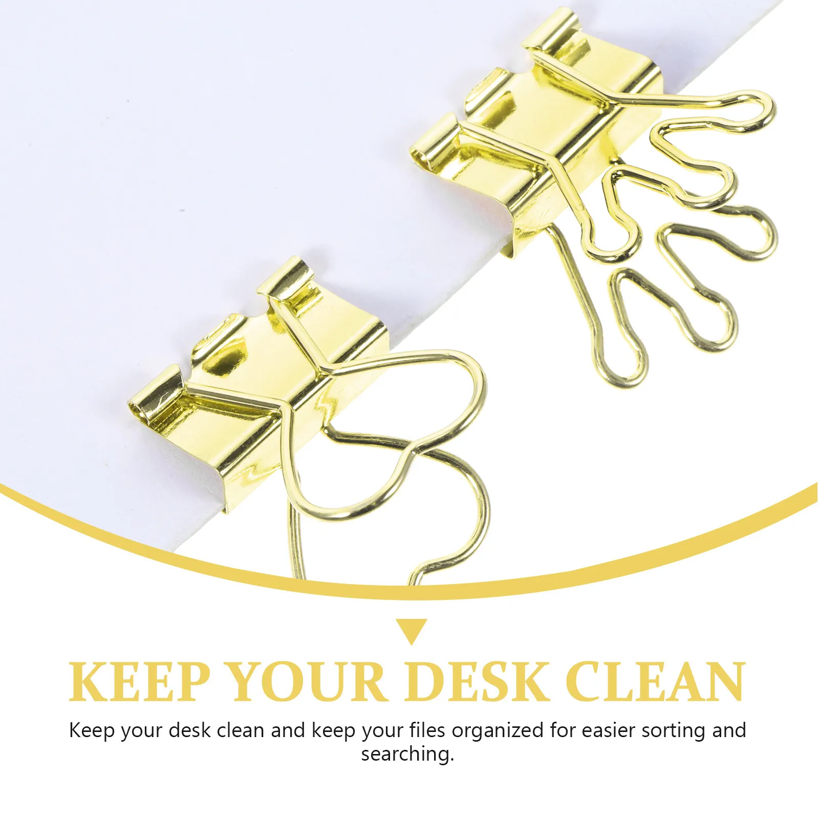 10Pcs 섬세한 미니 바인더 클립 금속 종이 클립 홈 오피스 학생을위한 다양한 크기 교사 독서 북마크 메모장