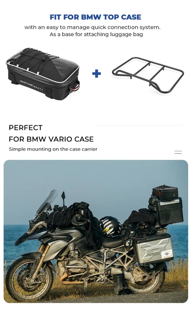 Porte-Bagages Arrière De Moto Porte-Bagages De Moto Noir Porte-Bagages