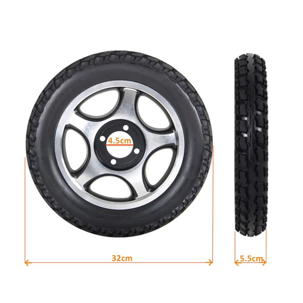JayCreer 12 1/2 x 2.125" Wheel For Electric Power Wheelchair
